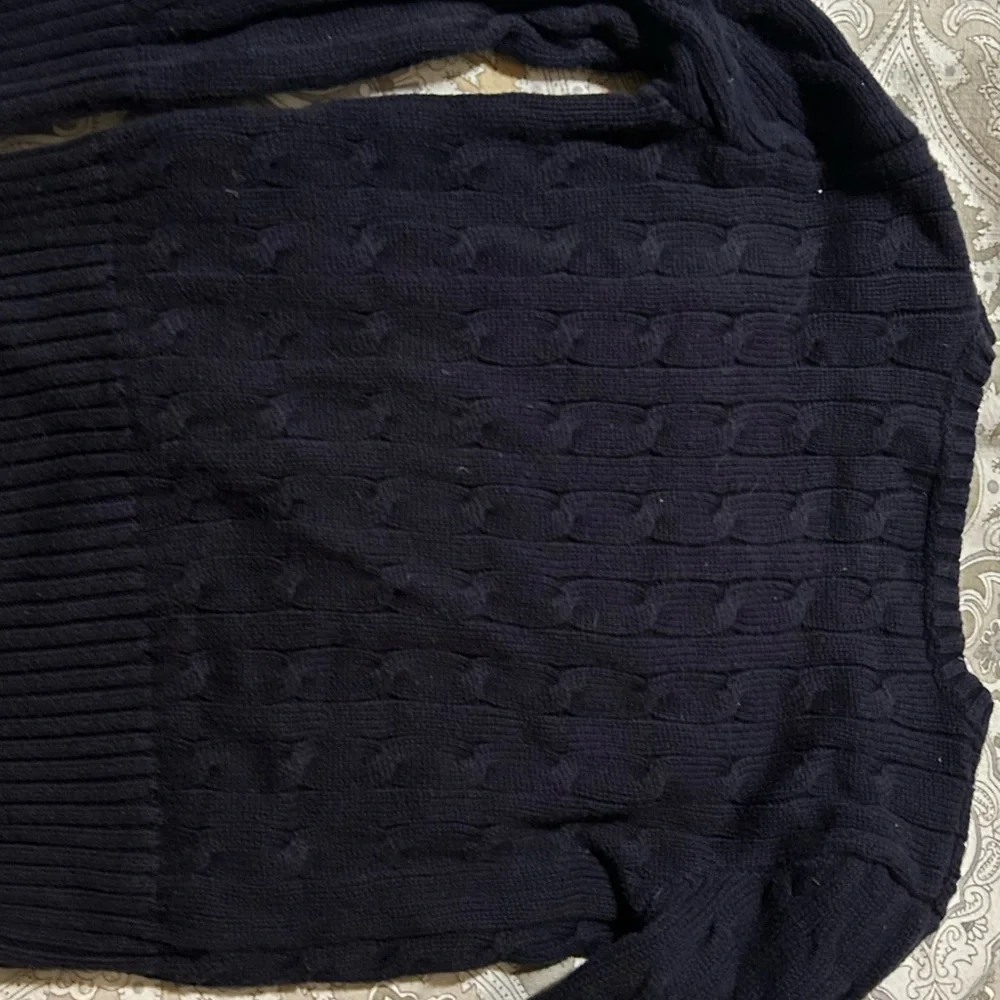 Ralph Lauren Navy Sweater with Logo